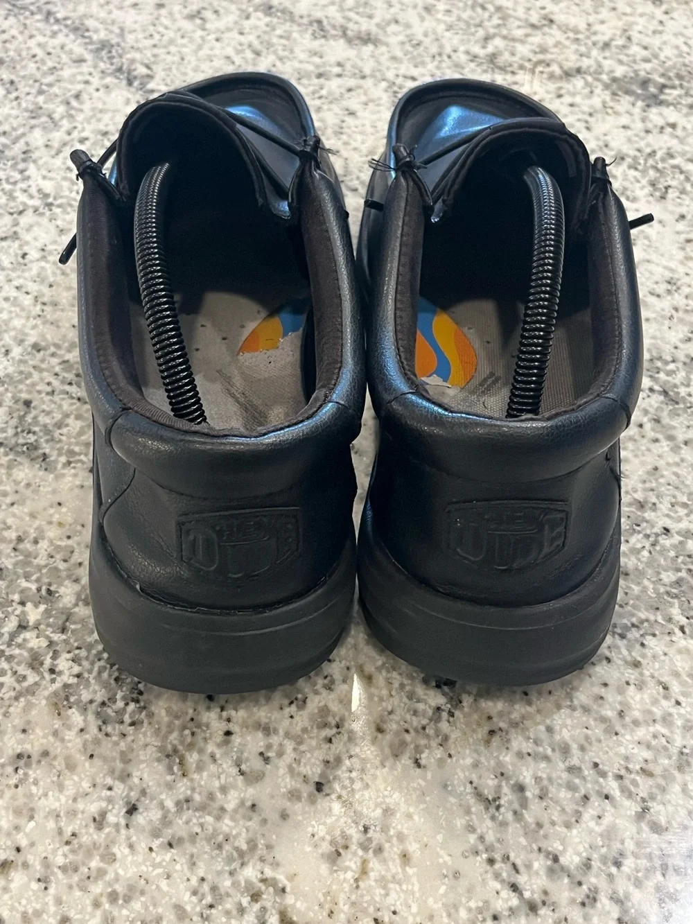 Hey Dude Men’s Size 10 Wally Work CE Slip-On Lightweight CE Black Work Shoes